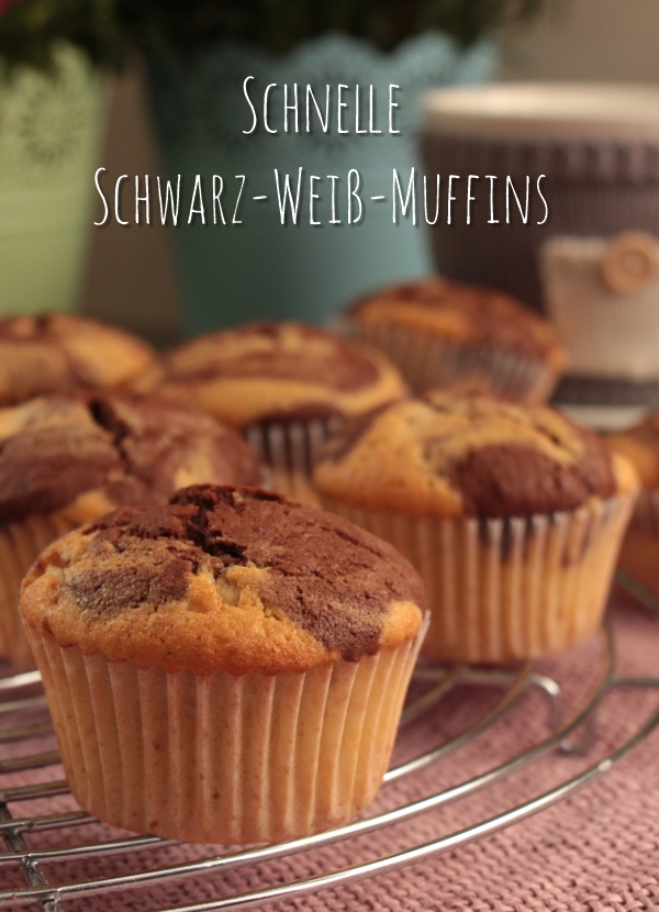 Schnelle Scharz-Weiß-Muffins falls spontan Besuch ins Haus steht | heissundinnig.com